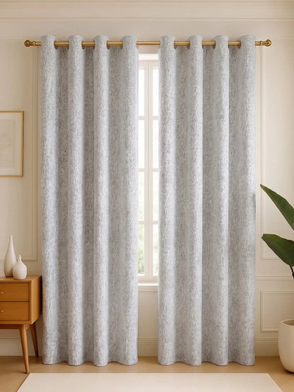 S N Home Decor Abstract Vertical Textured Curtains (Custom & Readymade)