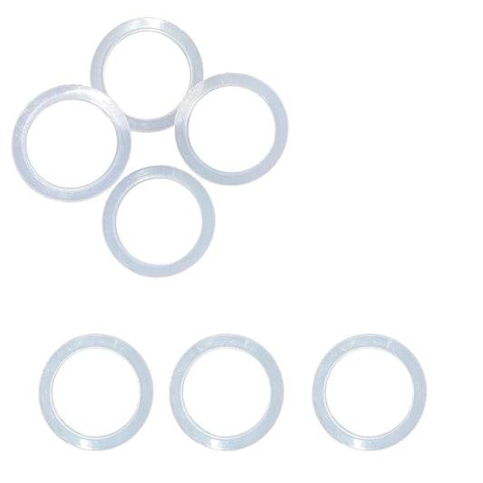 Flexible Transparent Curtain Eyelet Rings with Backlock (24pcs, 1.6")