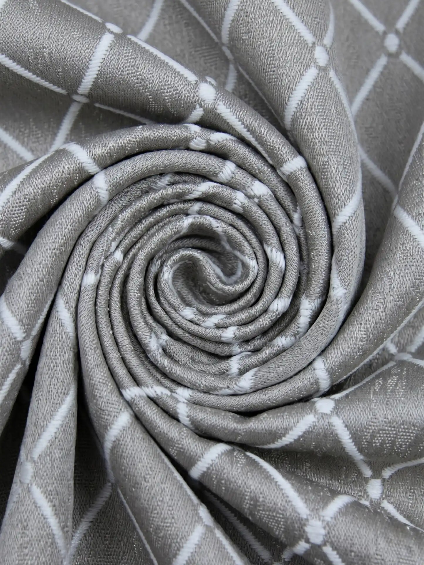 Diamond Lattice Textured Curtains – Custom & Readymade