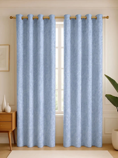 S N Home Decor Abstract Vertical Textured Curtains (Custom & Readymade)