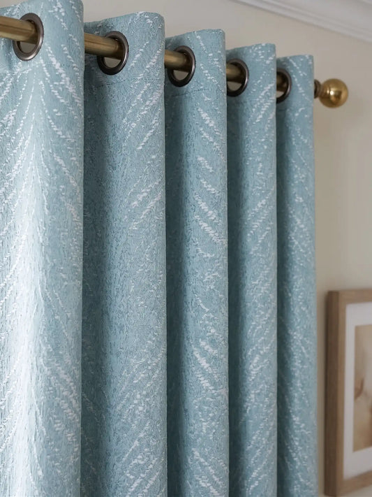 Textured Chevron Woven Curtain Panel – Ready-Made & Custom-Made
