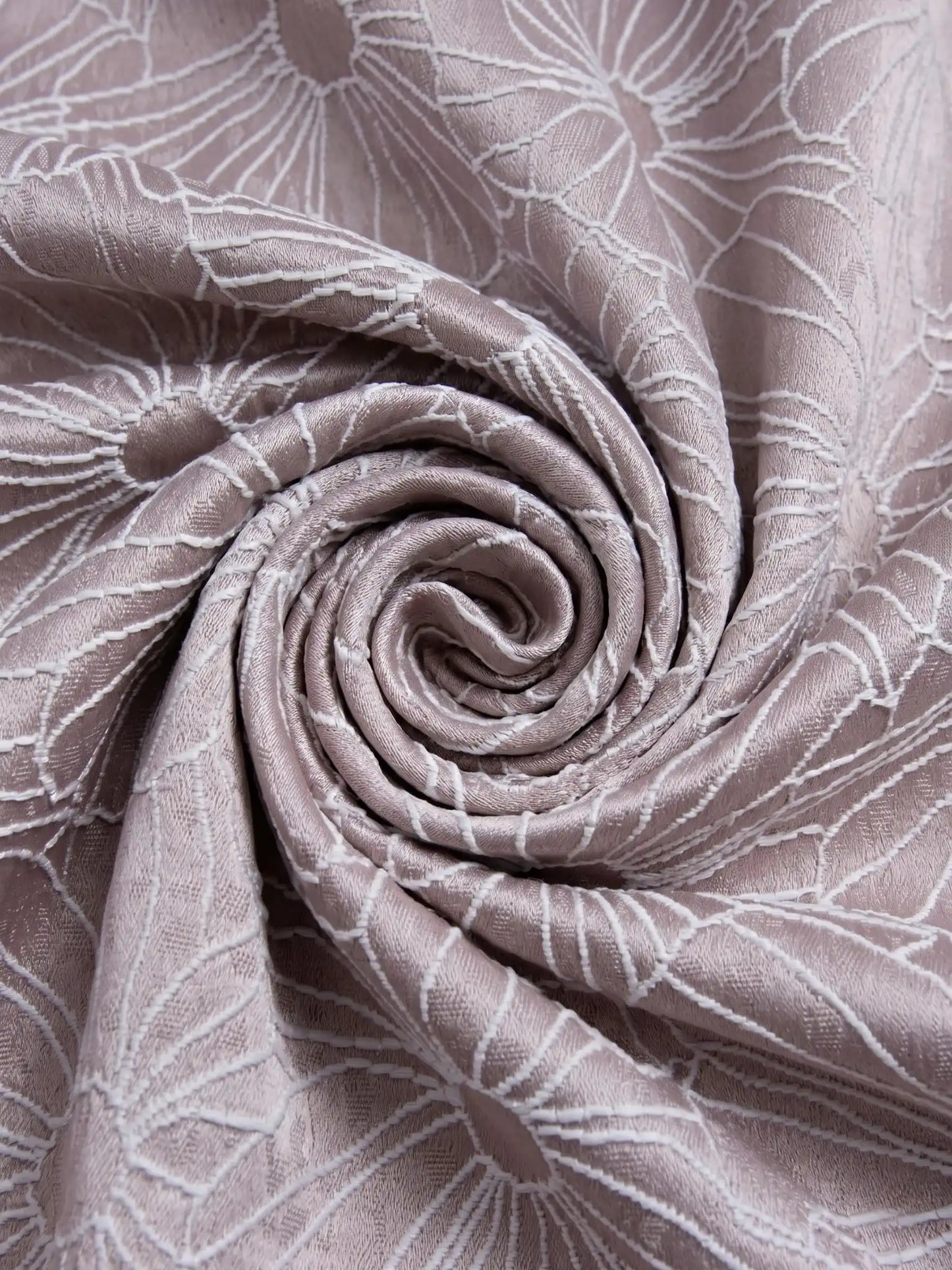 Aspen Silver Embroidered Floral Pattern (Custom & Readymade)