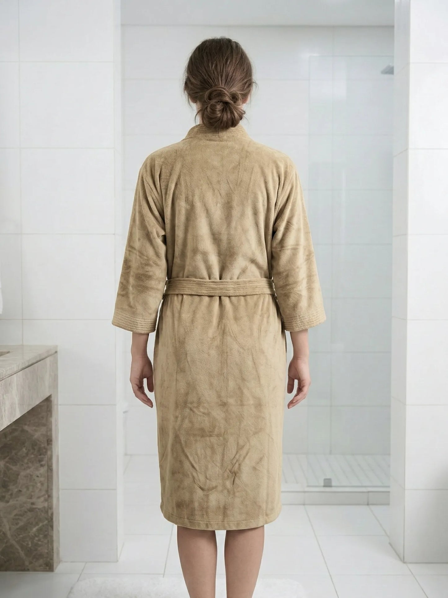 Atoz Home Decor Hue Microfiber Unisex Bathrobe