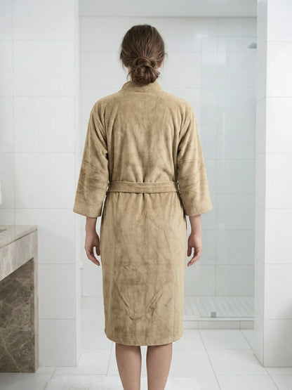 Atoz Home Decor Hue Microfiber Unisex Bathrobe