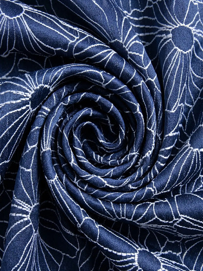 Aspen Silver Embroidered Floral Pattern (Custom & Readymade)
