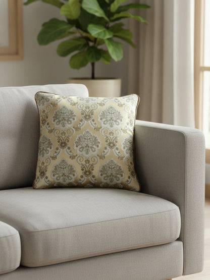 Damask Pattern Cushion Covers with Hidden Zipper (Set of 5)