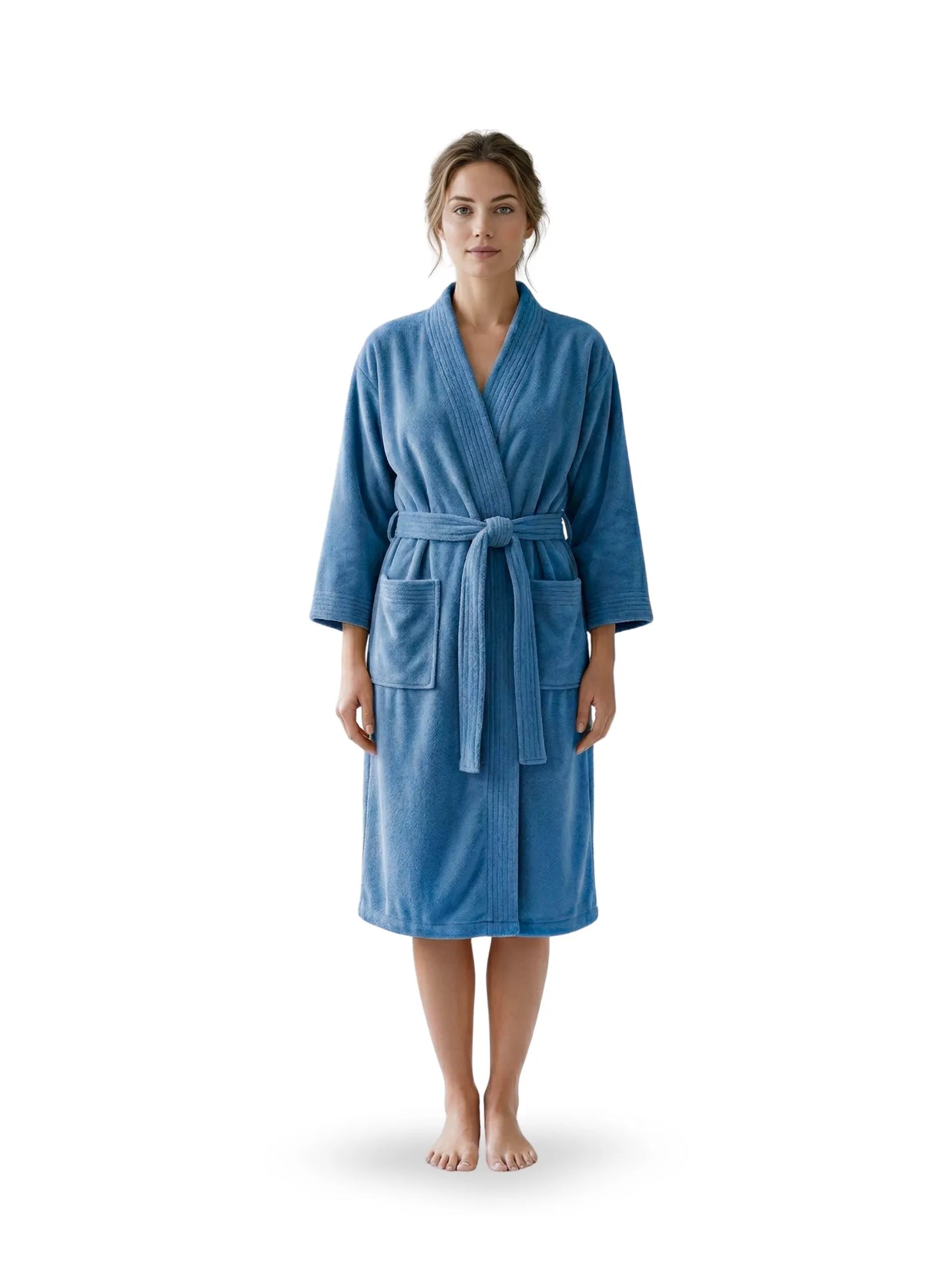 Atoz Home Decor Hue Microfiber Unisex Bathrobe