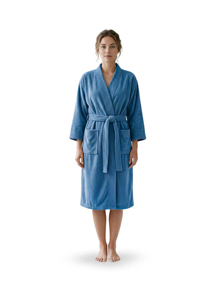 Atoz Home Decor Hue Microfiber Unisex Bathrobe