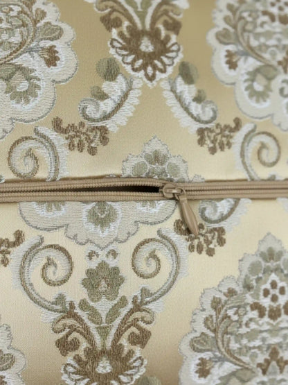 Damask Pattern Cushion Covers with Hidden Zipper (Set of 5)