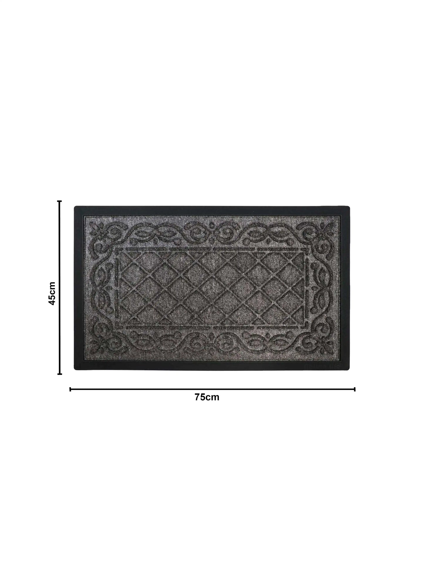 AtoZ Home Decor Tristan Ribbed Doormat (75x45 cm, Available in Multiple Colors)