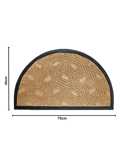 AtoZ Home Decor Semi-Circle Doormat (45x75 cm, Available in Multiple Colors)
