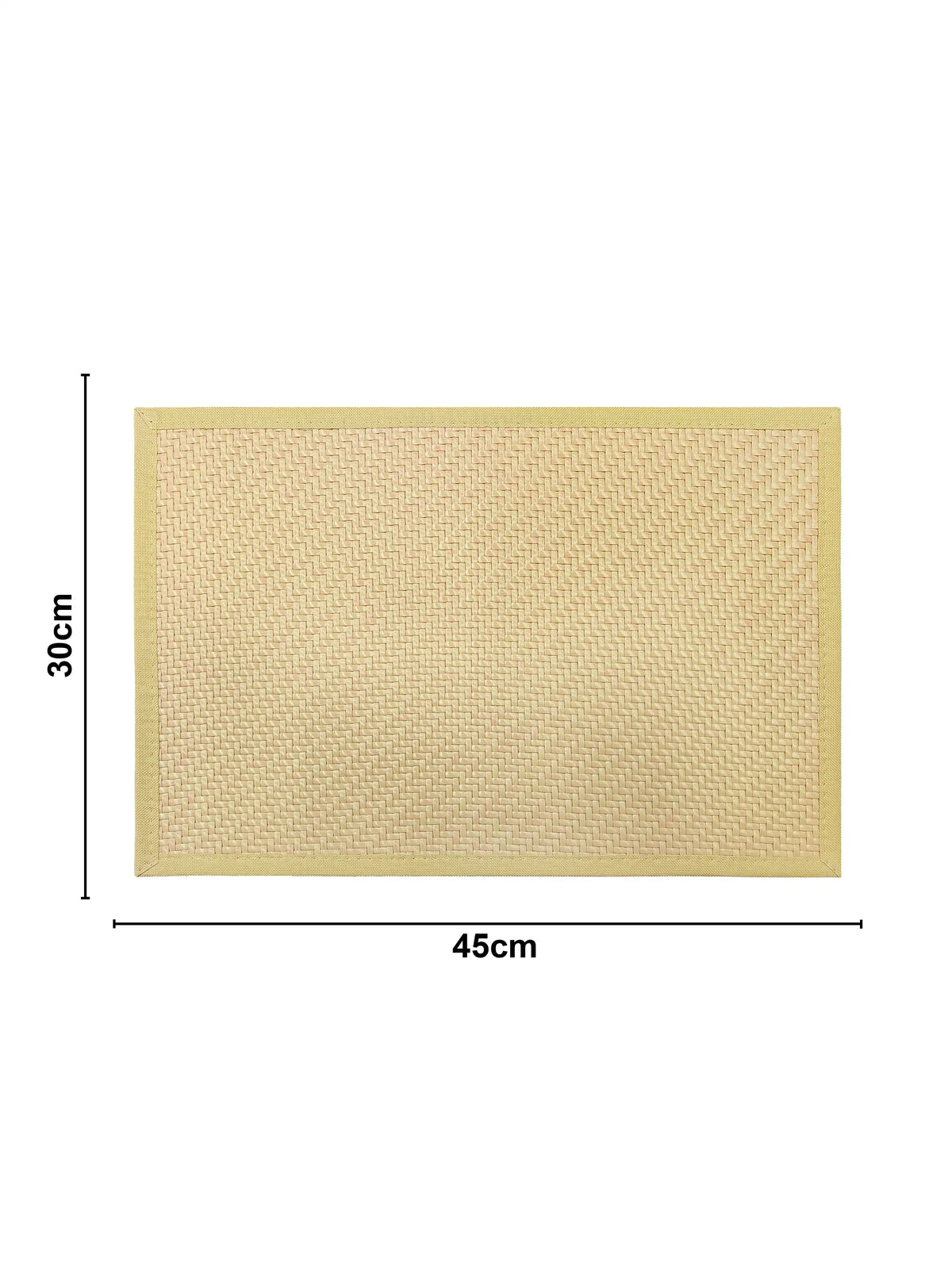 Freelance Woven Border Table Placemats | Pack of 6 Washable Table Mats (30x45 cm)