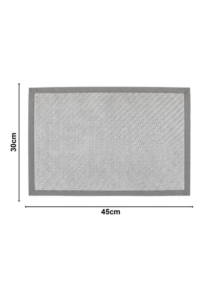 Freelance Woven Border Table Placemats | Pack of 6 Washable Table Mats (30x45 cm)