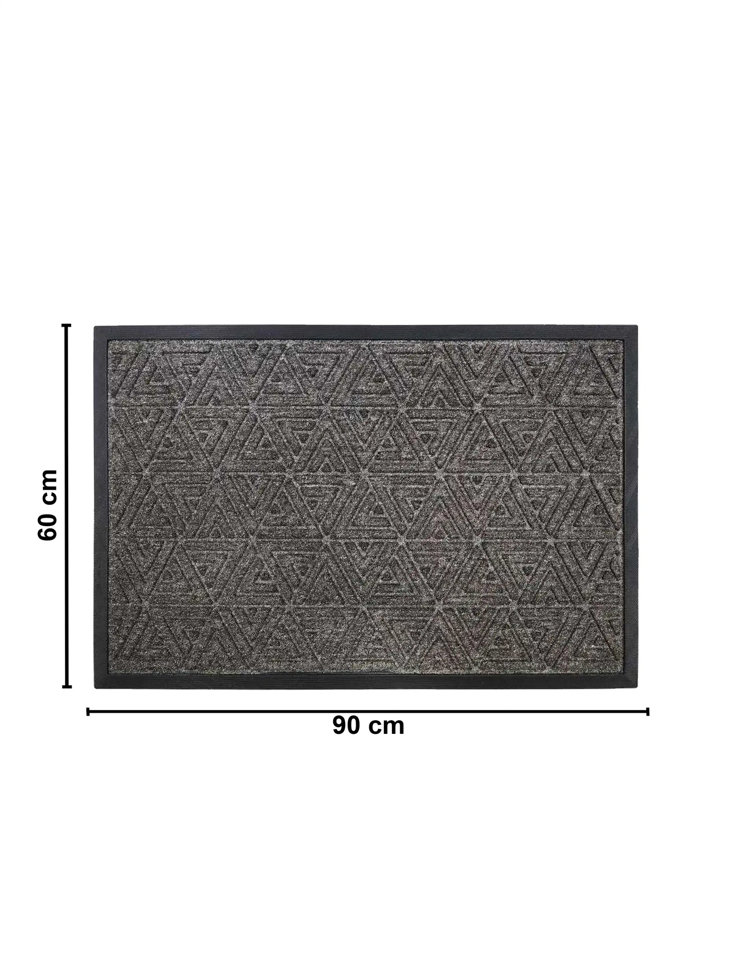 AtoZ Home Decor Triangle Pattern Anti-Skid Door Mat (60x90 cm)