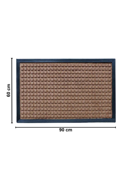 AtoZ Home Decor Square Pattern Rubber Doormat (Available in Multiple Sizes & Colors)