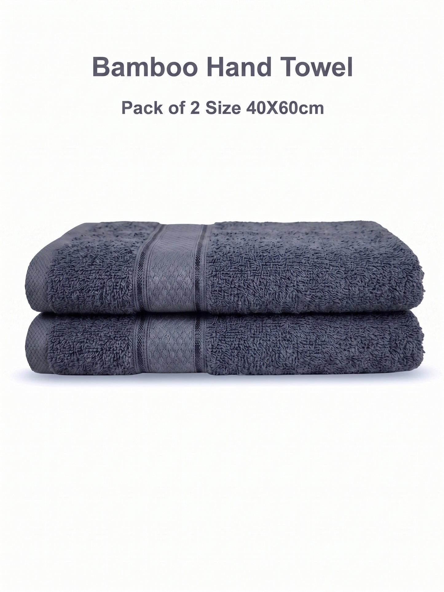 AtoZ Home Decor Bamboo Hand Towel Set (40x60 CM)