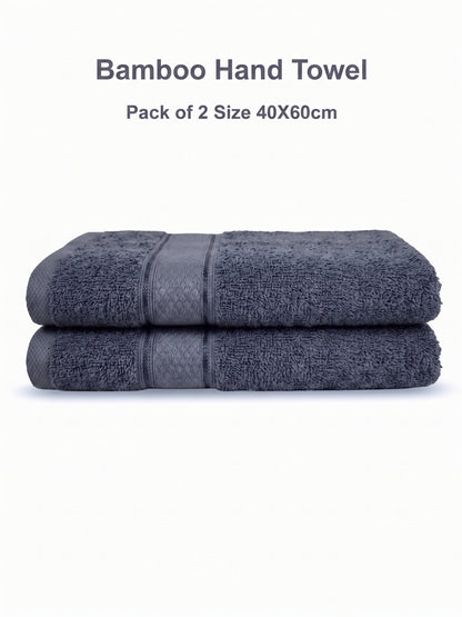 AtoZ Home Decor Bamboo Hand Towel Set (40x60 CM)