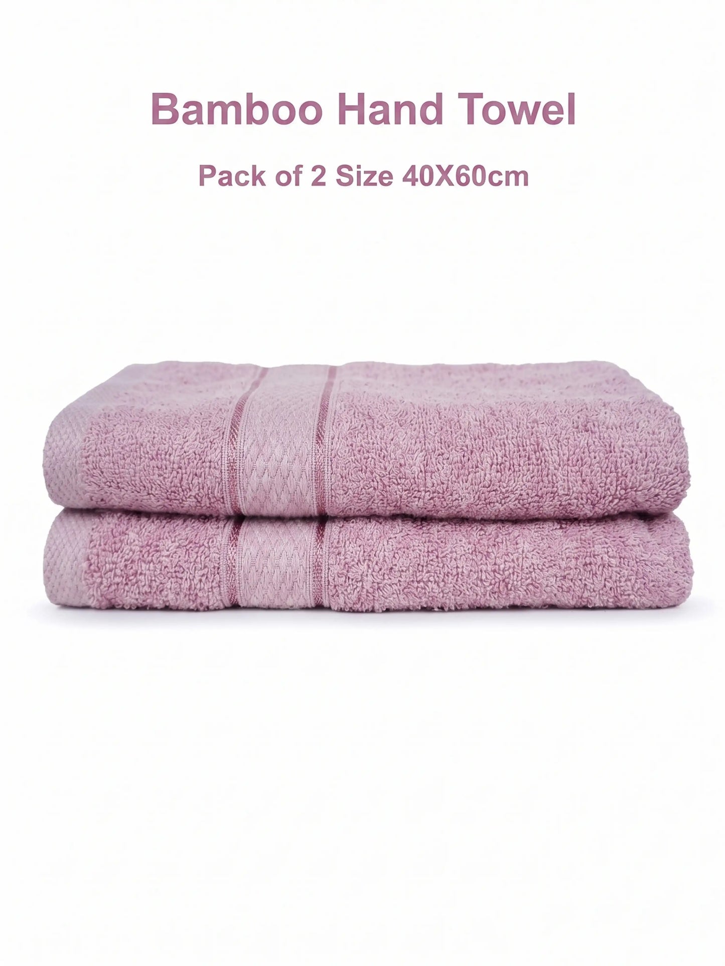 AtoZ Home Decor Bamboo Hand Towel Set (40x60 CM)