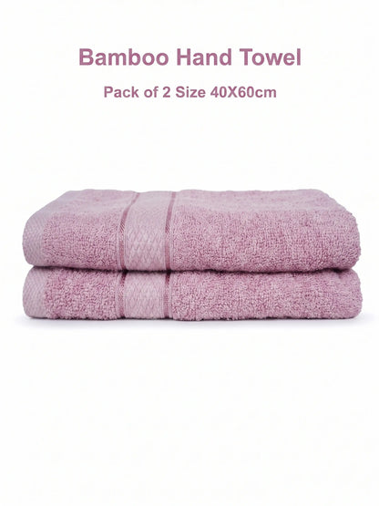 AtoZ Home Decor Bamboo Hand Towel Set (40x60 CM)