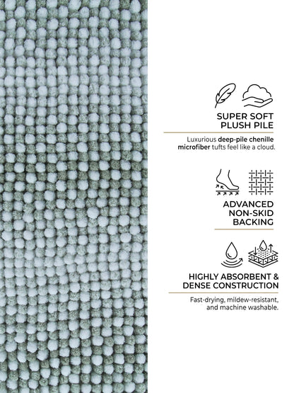Bubble Textured Bath Rug – Soft Tufted Bathroom Mat Anti-Skid