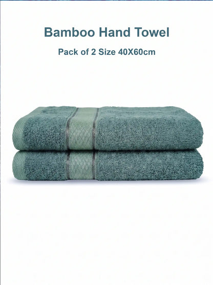 AtoZ Home Decor Bamboo Hand Towel Set (40x60 CM)