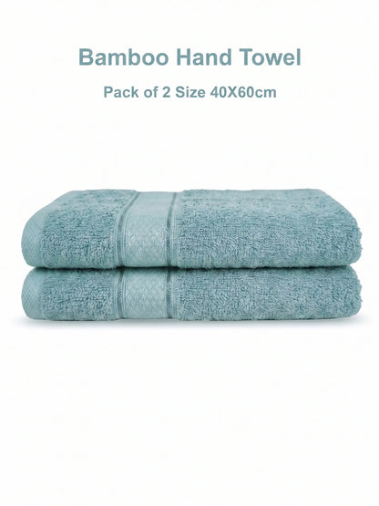 AtoZ Home Decor Bamboo Hand Towel Set (40x60 CM)