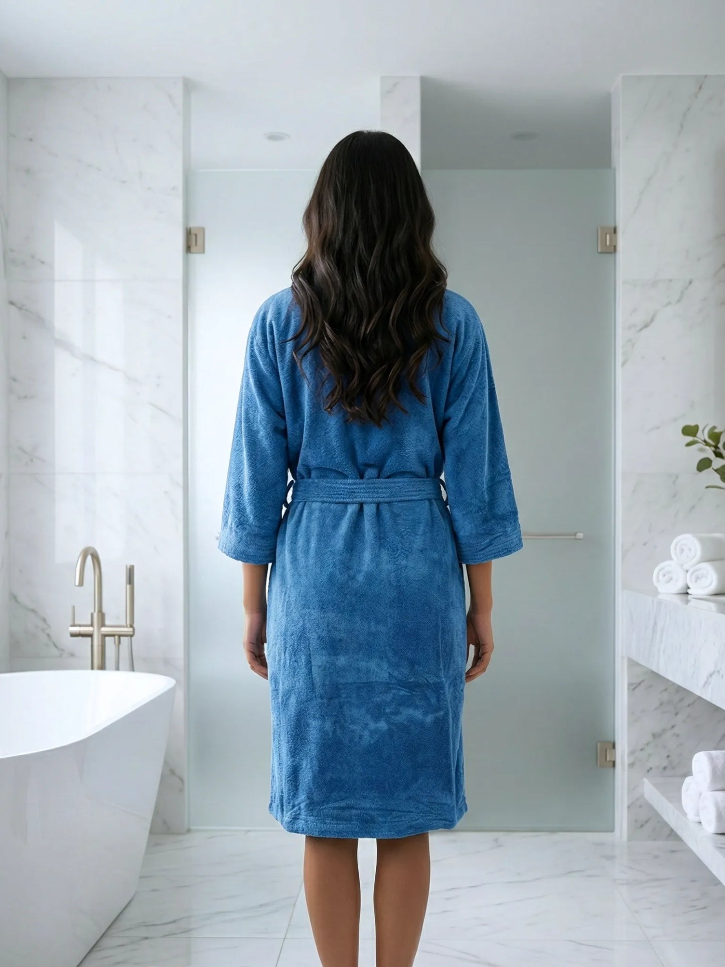Atoz Home Decor Hue Microfiber Unisex Bathrobe