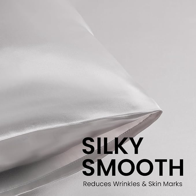 Mush Silk Satin Pillow Cover Set of 2 for Hair & Skin Care