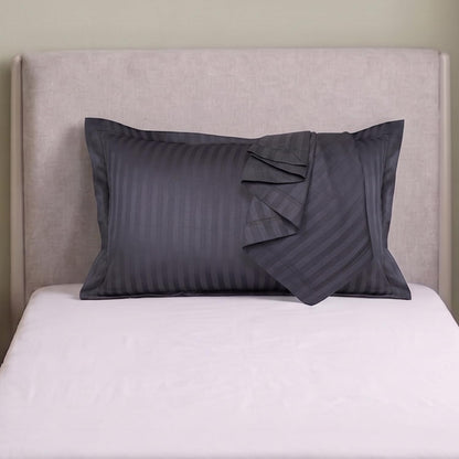 AtoZ Home Decor Cotton Pillow & Strips Pillow Cover Combo Set (68 x 45 cm)