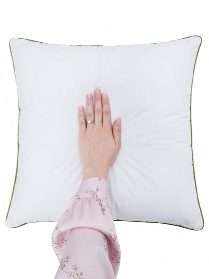 Fiber Cushion | Soft & Supportive White Cushion for Sofa, Bed & Chair | 18x18 Inch
