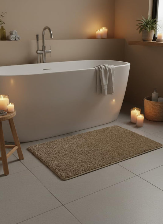 Ultra Soft Plush Bathroom Rug Bath Mat – 50 × 80 cm (100% Polyester)