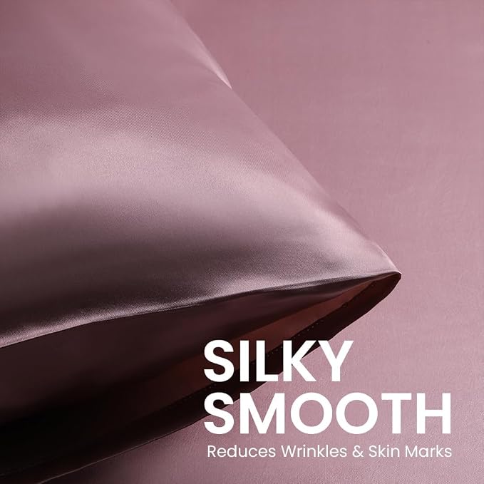 Mush Silk Satin Pillow Cover Set of 2 for Hair & Skin Care