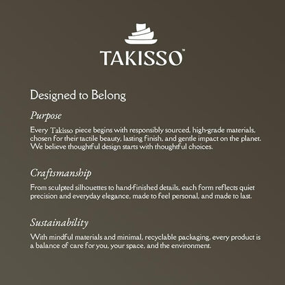 TAKISSO Porcelain Bowl Set of 3 with Airtight Lids (1000ml, 600ml, 325ml) – Microwave & Dishwasher Safe Food Storage Containers