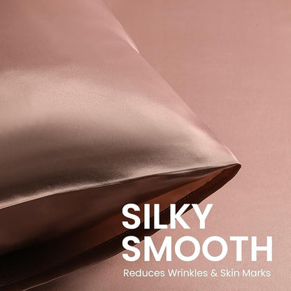 Mush Silk Satin Pillow Cover Set of 2 for Hair & Skin Care