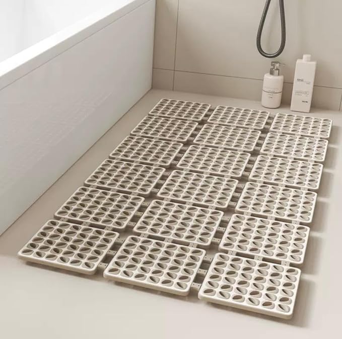 Atoz Home Decor Foldable Anti-Slip Rubber Shower Mat (40 x 66 cm)