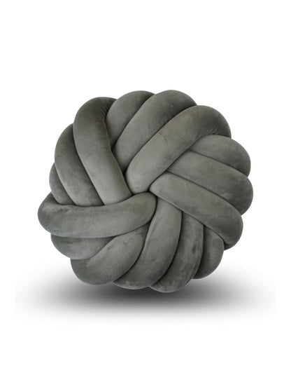 Round Knotted Cushion Ball Pillow – Soft Decorative Sofa & Bed Accent
