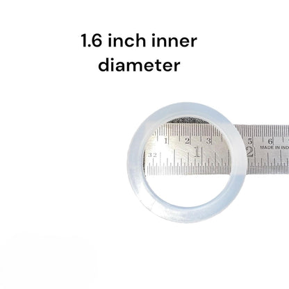 Flexible Transparent Curtain Eyelet Rings with Backlock (24pcs, 1.6")