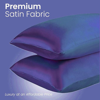 Mush Silk Satin Pillow Cover Set of 2 for Hair & Skin Care