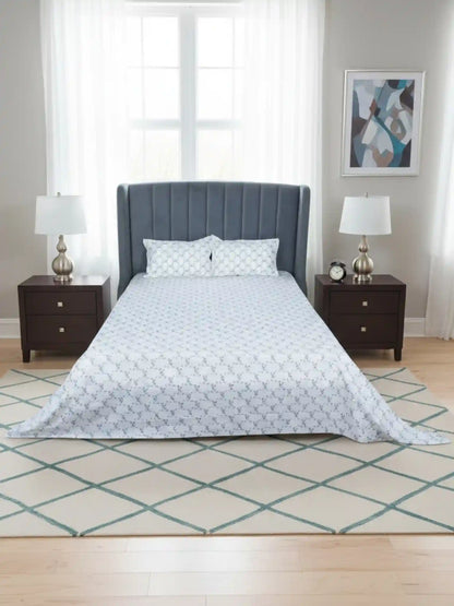 AtoZ Home Decor Selfie King 100% Cotton King Size Bedsheet Set | 210 TC
