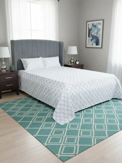 Atoz Home Decor Selfie King 100% Cotton King Size Bedsheet Set (210 TC)