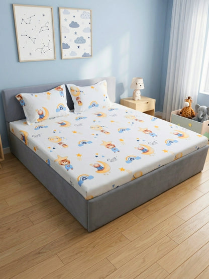 Teddy Sweet Dreams 100% Cotton Kids King Bedsheet Set