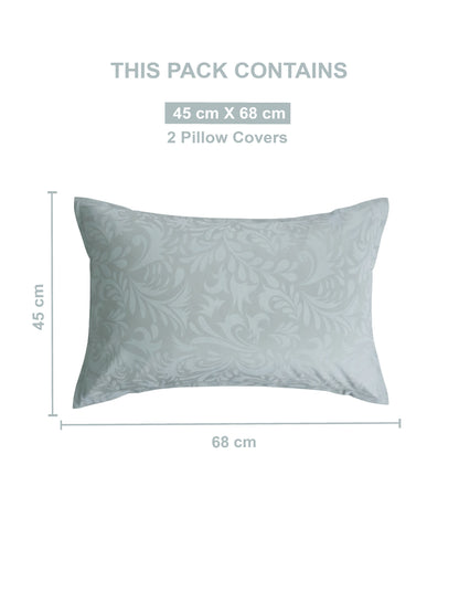 Soft Feel, Elegant Damask Pattern King Bed Sheet Set – 100% Cotton (300 TC)