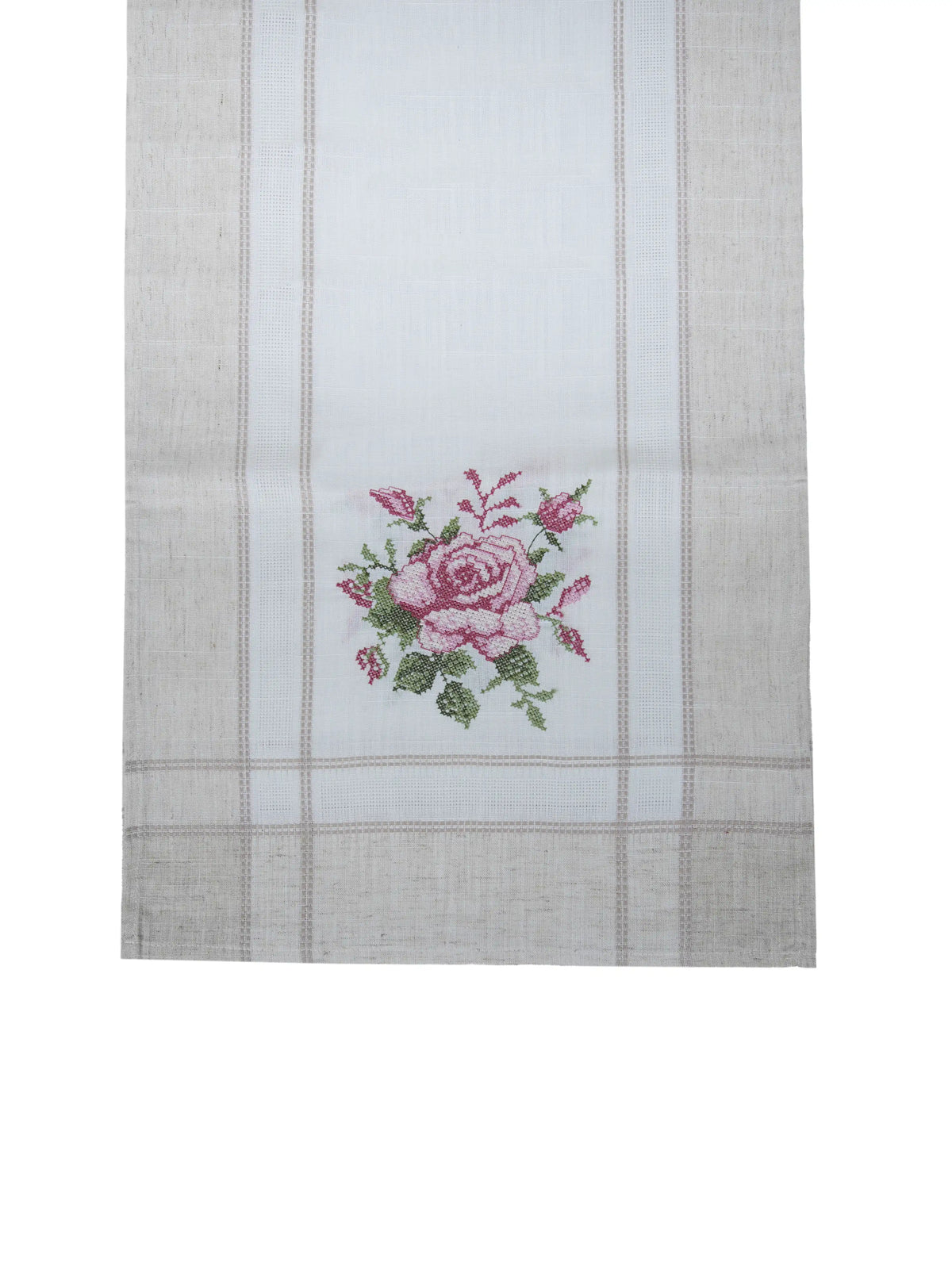 AtozHomeDecor Cotton Linen Table Runner | Printed & Embroidered | 14x72" / 16x72"