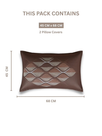 Soft Feel, Ogee Pattern King Bed Sheet Set with 2 Pillow Cases – 100% Cotton (300 TC)