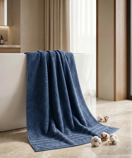 MyTRIDENT Luxe Home 100% Supima Cotton Bath Towel (600 GSM | 75 cm x 150 cm) – Ultra-Plush & Absorbent