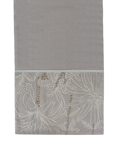 AtozHomeDecor Cotton Linen Table Runner | Printed & Embroidered | 14x72" / 16x72"