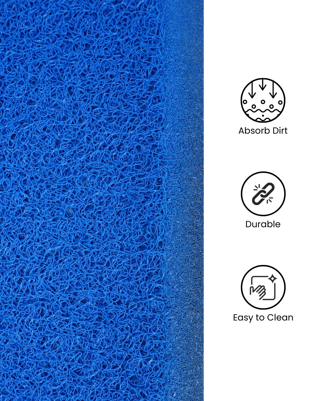 Premium PVC Noodle Anti-Skid Door Mat | Heavy-Duty Dirt Trapper