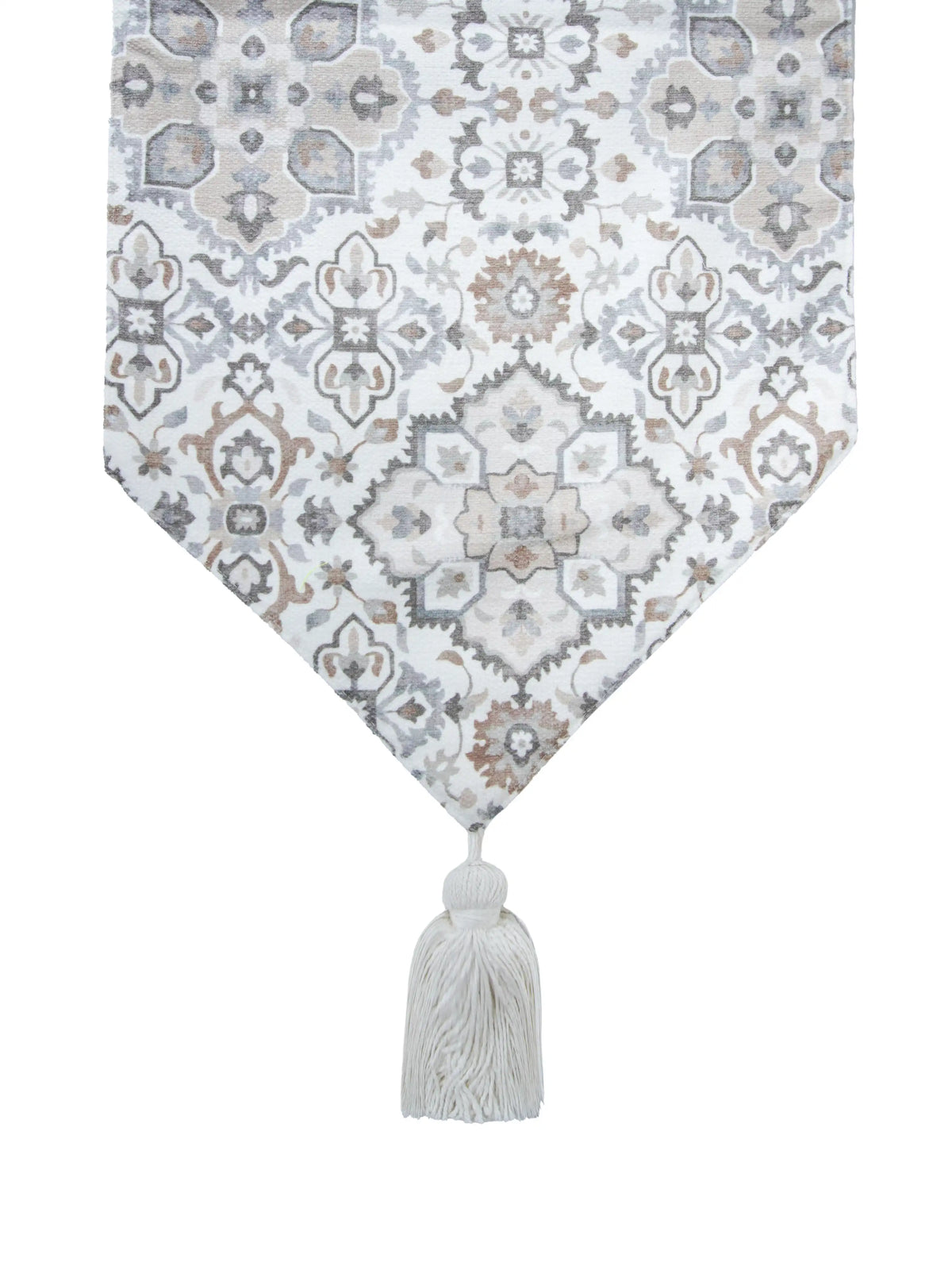 AtozHomeDecor Cotton Linen Table Runner | Printed & Embroidered | 14x72" / 16x72"