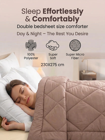 Star Collection Reversible Double Bed Comforter (230x275 cm)