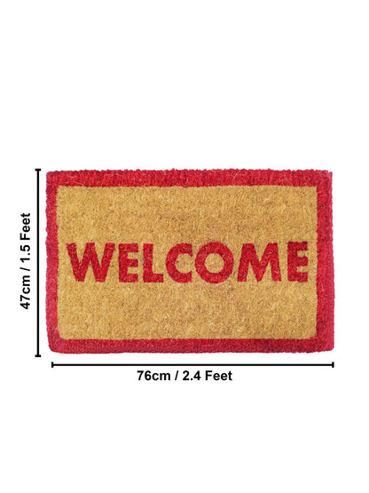 AtoZ Home Decor Classic Coir "Welcome" Doormat (Multiple Sizes & Colors)